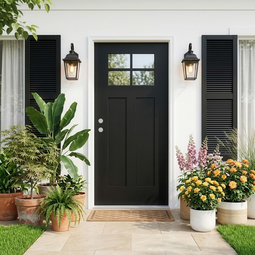36x80 black fiberglass - 36x80,